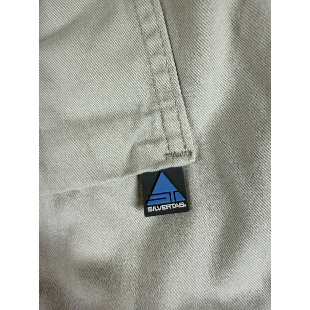 Vtg Levi's Silvertab Cargo Pants Beige Tan Baggy Y2K‎ W40 L30